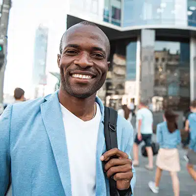 Man Smiling with Beautiful teeth