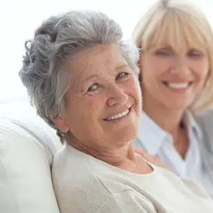 Grandma's happy grin after dental treatment