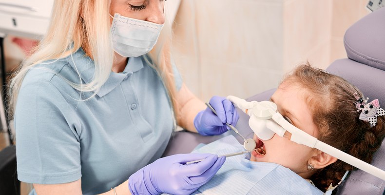 dentist treating young patient