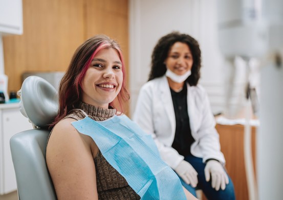 young patient with dentist